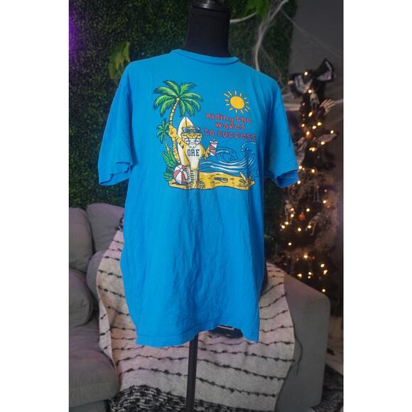 Vintage 90s Riding the Wave Tee - Picture 3 of 5